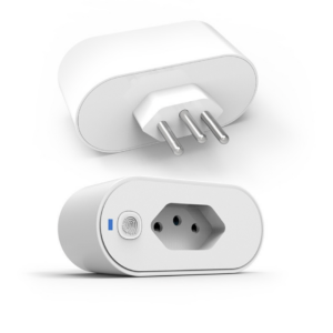 Adaptador de Tomada Inteligente WiFi Compatível com Alexa e Google Home para Automação