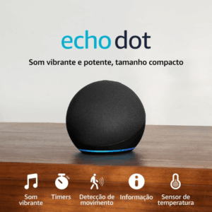 Alexa Echo Dot 5ª Geração com Wi-Fi e Bluetooth