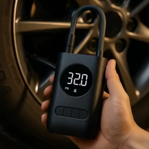 Calibrador e Compressor Portátil com Lanterna