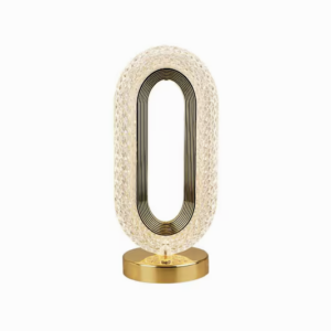 Luminária de Mesa Touch LED com 3 Tons de Luz em Cristal Acrílico