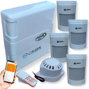 Alarme WiFi PPA Monitoramento App Sirene com 4 Sensores