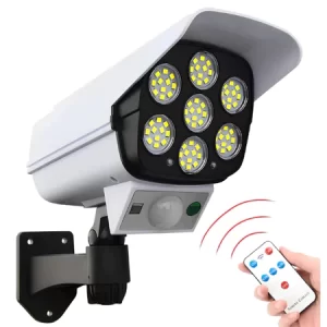 Refletor Solar com LED - Câmera Falsa Externa com Sensor de Movimento